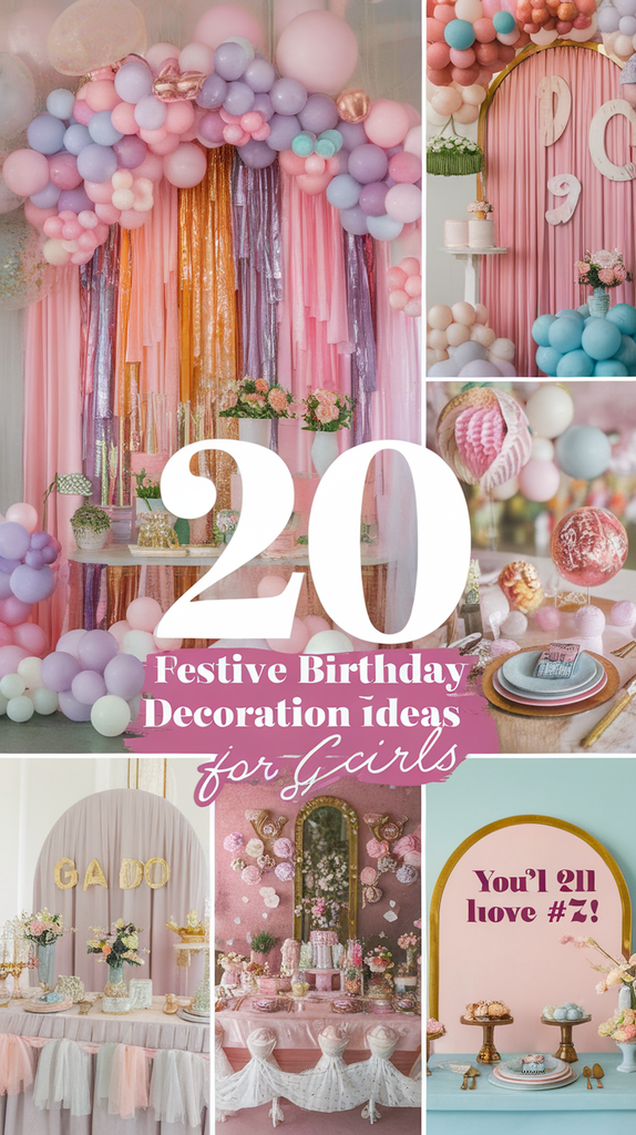 20 Sparkling Birthday Decoration Ideas for Girls That Will Steal the Show
