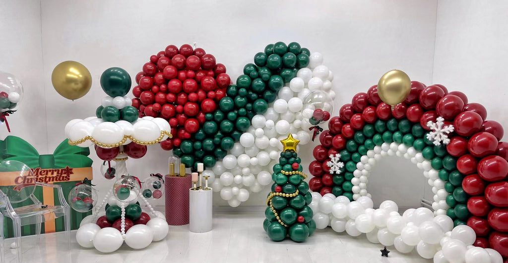 Classic Christmas Balloon Colour Scheme