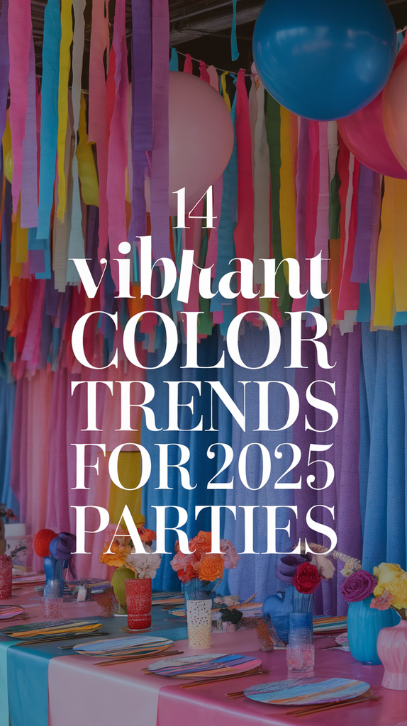 14 Vibrant Color Trends for 2025 Parties That Will Make Your Decor Pop Like Never Before!