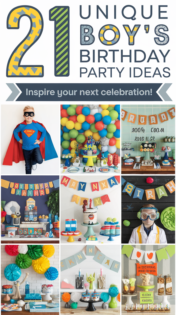 21 Unique Boy's Birthday Party Ideas That Will Blow Your Mind (#15 Is a Game Changer!)
