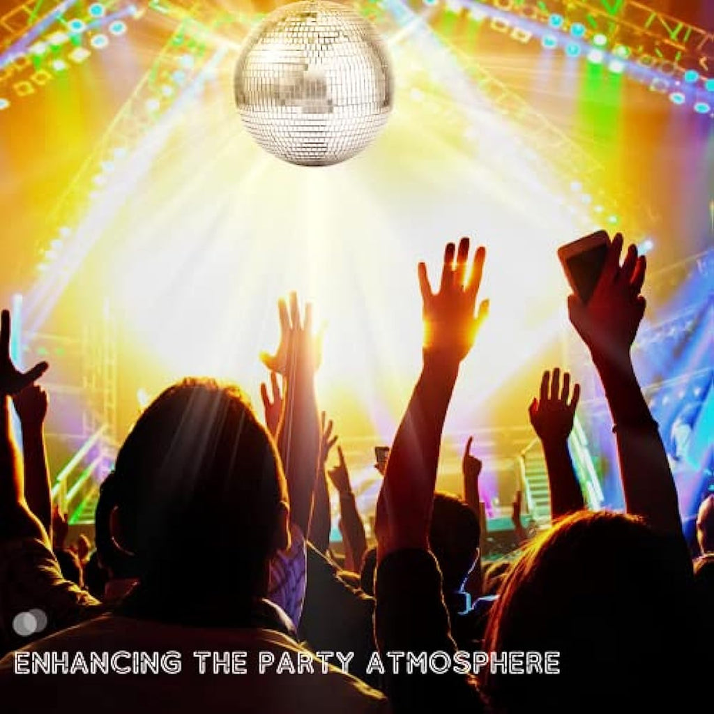 2 Pack 12 Inches Disco Light Mirror Ball Stylish Mirror Ball for Club Stage Event Festivals Party Decor
