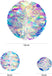 Hanging Decorations Iridescent Honeycomb Ball-Round