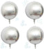 22" Orb Foil Balloons 4pcs Hangable Holographic Laser Steel Ball Pattern