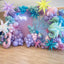 26Inch Iridescent Purple Exploding Star Balloons, Crystal Holographic Lilac 4 Sets