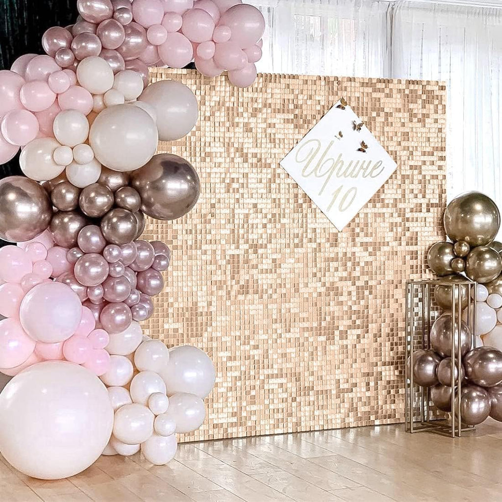 Champagne Shimmer Wall Backdrop Sequin Backdrop