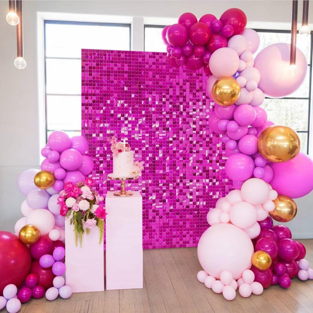 Hot Pink Shimmer Wall Backdrop Shimmer Wall Panels