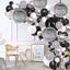 6 PCS Disco Holographic Balloons Silver Disco Mylar Foil Balloons 22"