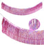 2 Pack Glitter Pink Foil Fringe Garland-4 Layers Thick