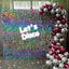 2 Packs Glittery Silver Foil Finge Curtain