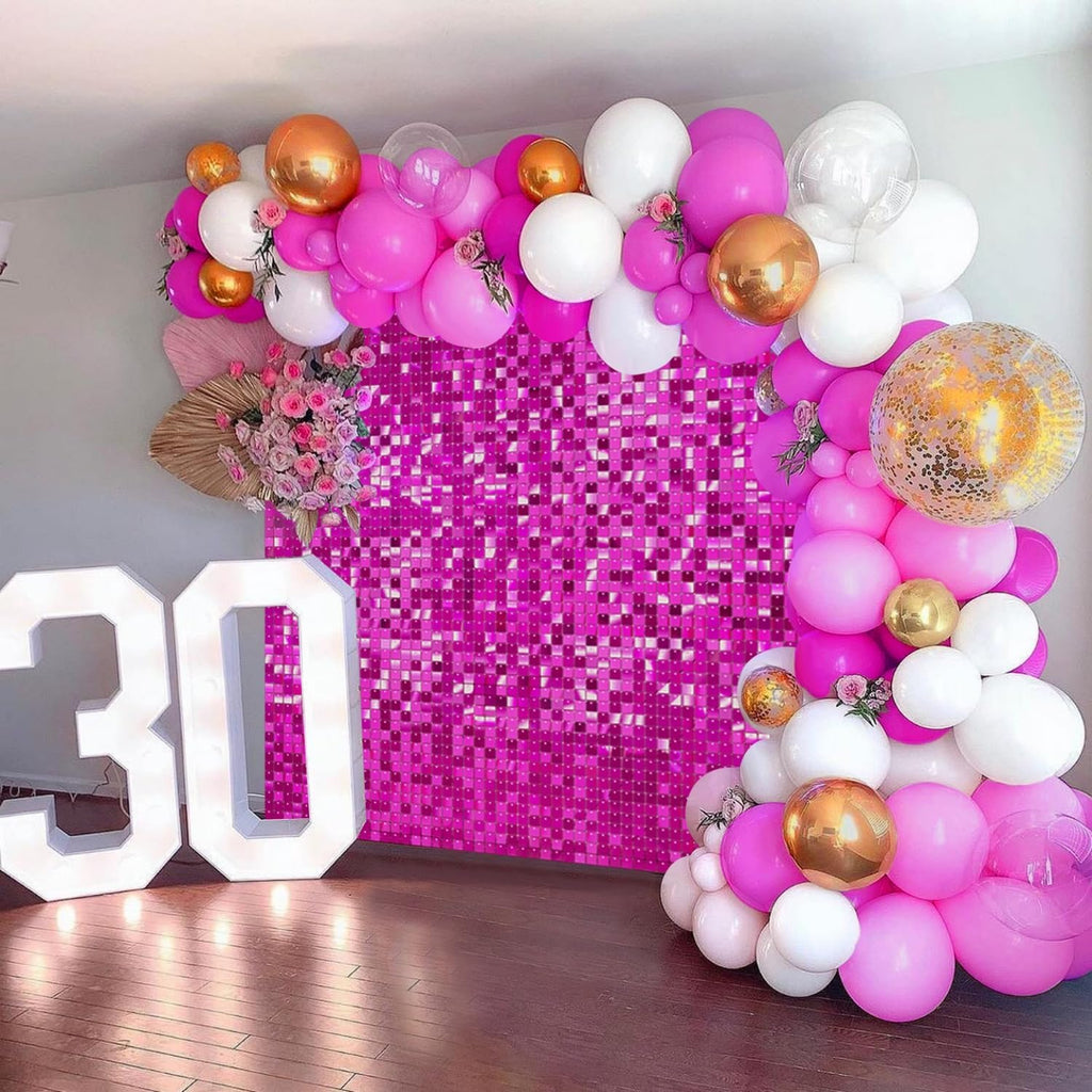 Hot Pink Shimmer Wall Backdrop Shimmer Wall Panels