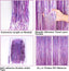 2 Pack 3.2ft x 6.6ft Pink Glittery Tinsel Foil Fringe Curtains
