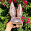 Rose Gold Disco Ball Mirror Bunny Mask