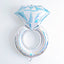 Jumbo 37" Holographic Wedding Engagement Ring Mylar Foil Balloon