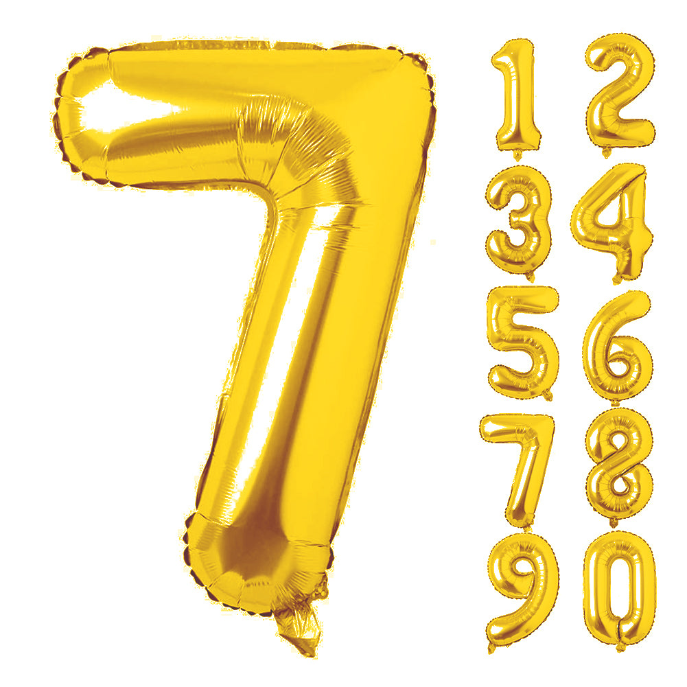 Large Number 0 Balloons, Giant Foil Helium Fillable Baloon 40 Inch Age Birthday Anniversary Party Decoration with Rose Gold (0-9)