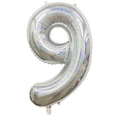 40 Inch Large Hologrphic Laser Silver Digital Aluminum Film Balloon