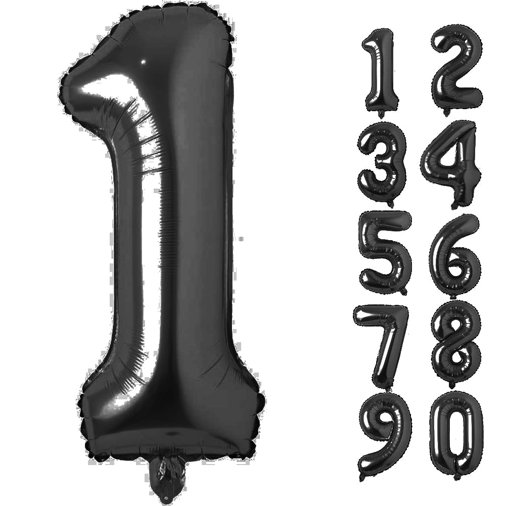 Large Number 0 Balloons, Giant Foil Helium Fillable Baloon 40 Inch Age Birthday Anniversary Party Decoration with Rose Gold (0-9)