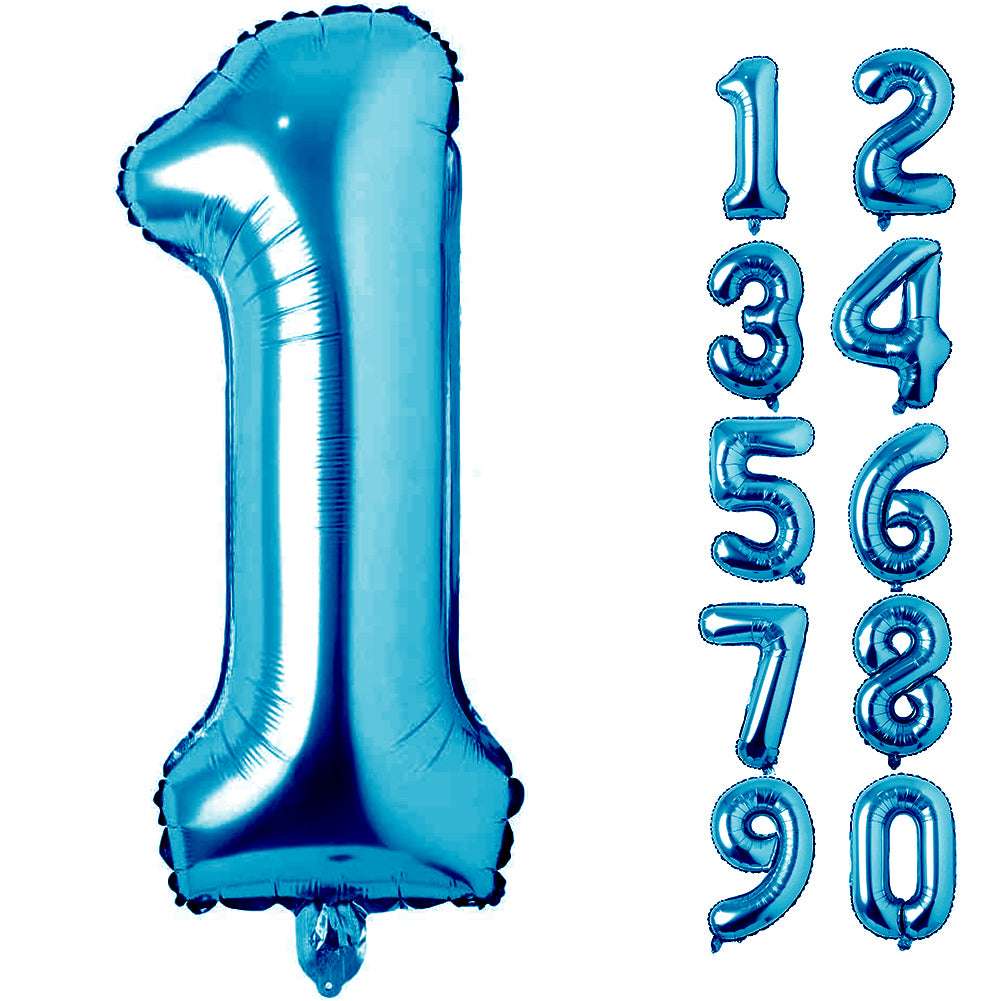 Large Number 0 Balloons, Giant Foil Helium Fillable Baloon 40 Inch Age Birthday Anniversary Party Decoration with Rose Gold (0-9)