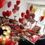 Red Heart Big Balloon Garland Kit, AluminumFilm Foil Balloon Set