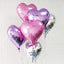 Mermaid Balloon 24pcs Heart Shape Foil Balloons Purple 18" for Birthday Party Decorations, Wedding Decor, Engagement Party, Holiday, Baby Show