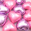 Mermaid Balloon 24pcs Heart Shape Foil Balloons Purple 18" for Birthday Party Decorations, Wedding Decor, Engagement Party, Holiday, Baby Show