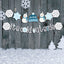 IT'S COLD OUTSIDE Snowflake Banner Merry Christmas Garland Holiday Glitter Decor Baby Shower New Year Kids Birthday Party Decorations Favors