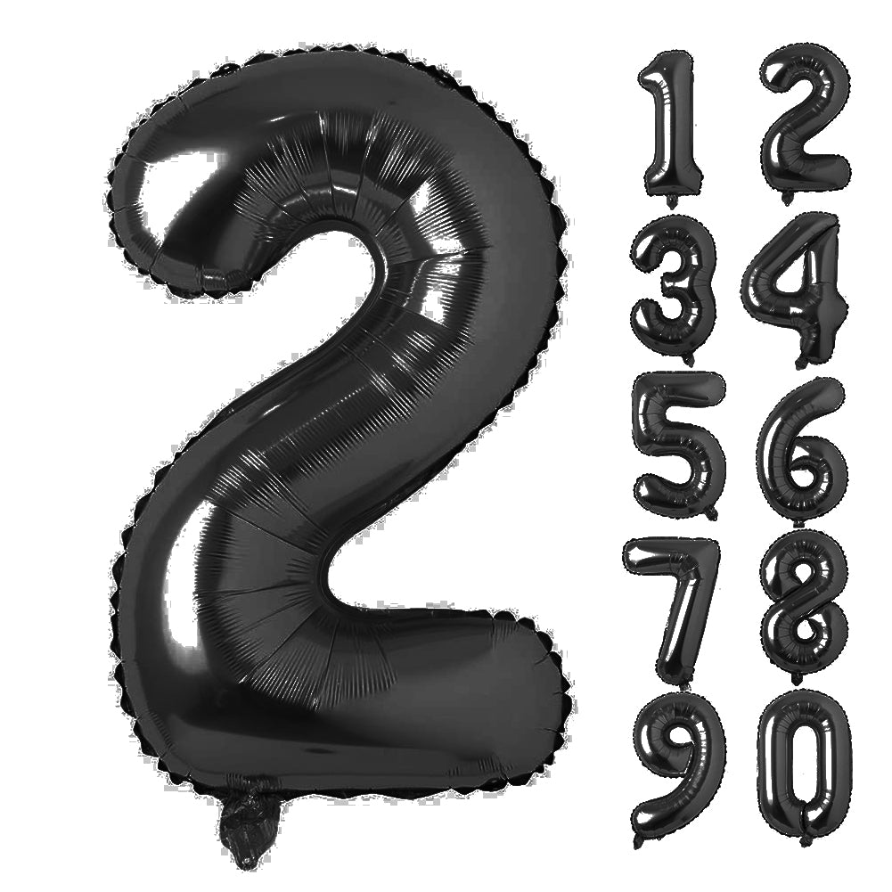 Large Number 0 Balloons, Giant Foil Helium Fillable Baloon 40 Inch Age Birthday Anniversary Party Decoration with Rose Gold (0-9)