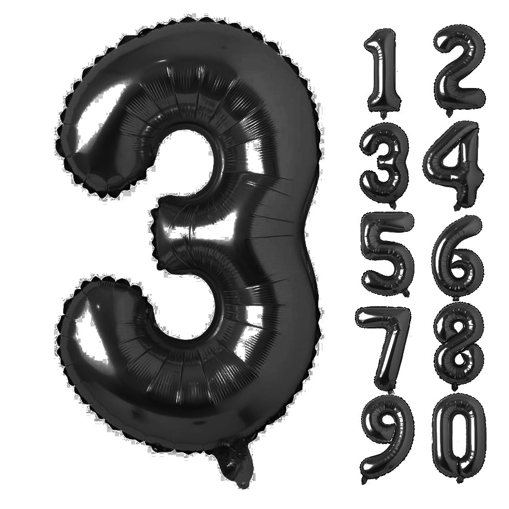 Large Number 0 Balloons, Giant Foil Helium Fillable Baloon 40 Inch Age Birthday Anniversary Party Decoration with Rose Gold (0-9)