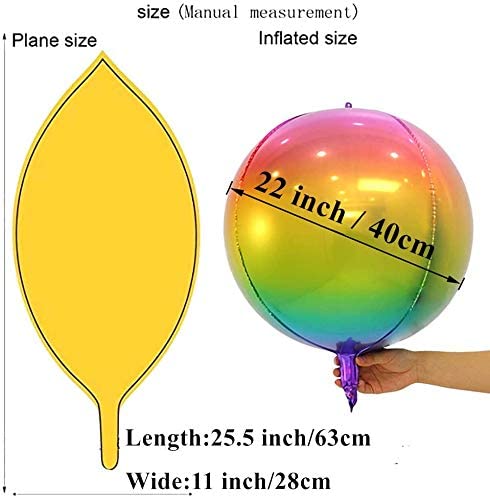 4D Gradient Purple Foil Round Balloons 8 Pack Helium Inflatable