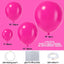 Hot Pink 110Pcs Balloon Garland Arch Kit 5/10/12/18 Inch Latex Hot Magenta Balloons