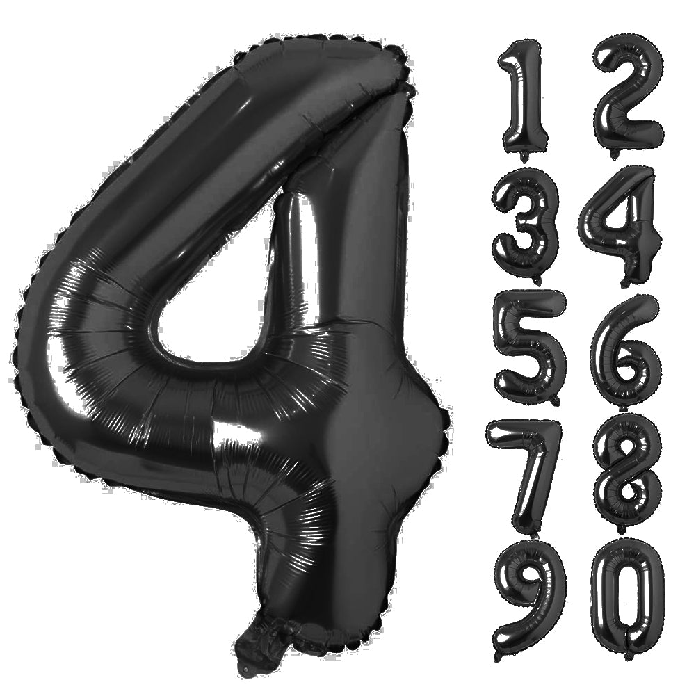 Large Number 0 Balloons, Giant Foil Helium Fillable Baloon 40 Inch Age Birthday Anniversary Party Decoration with Rose Gold (0-9)