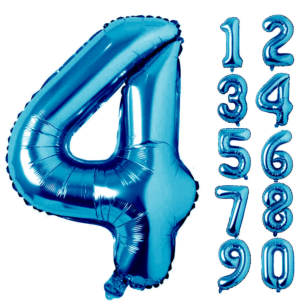 Large Number 0 Balloons, Giant Foil Helium Fillable Baloon 40 Inch Age Birthday Anniversary Party Decoration with Rose Gold (0-9)