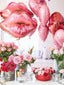 Kiss Foil Balloon Set, Lips 18