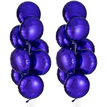 Purple Lavender Round Balloon 18 Inches Foil Balloons-Pack of 10
