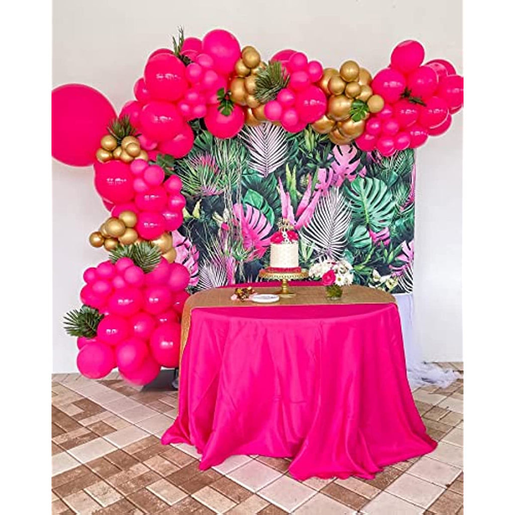 Hot Pink 110Pcs Balloon Garland Arch Kit 5/10/12/18 Inch Latex Hot Magenta Balloons
