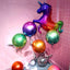 Purple and Blue Ombre 4pcs 16" Sphere Foil Balloon