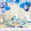 24 Inch Laser Blue Diamond Foil Mylar Balloon (4Pcs)