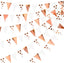 30 Ft Rose Gold Double Sided Glitter Metallic Paper Triangle Flag Pennant Bunting Banner