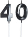 Metallic Number 40 Cake Topper for Birthday, Anniversary