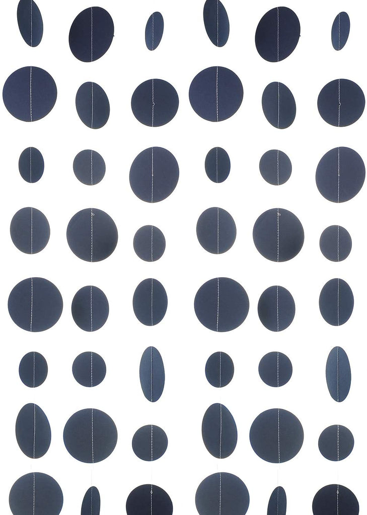 Holographic Paper Garland Shiny Iridescent Circle Dots Party Streamer Banner Backdrop Hanging Decorations, 20 Feet in Total