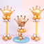 6 Pcs Jumbo 39.4 Inch Gold Crown Foil Balloons(Rose Gold)