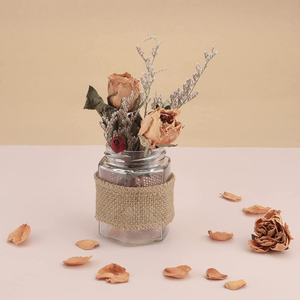 Burlap Fabric Ribbon for Party and Home Decoration, 11 Yards (1-1/2 inch)