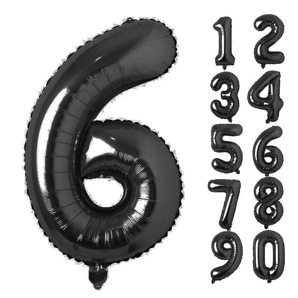 Large Number 0 Balloons, Giant Foil Helium Fillable Baloon 40 Inch Age Birthday Anniversary Party Decoration with Rose Gold (0-9)