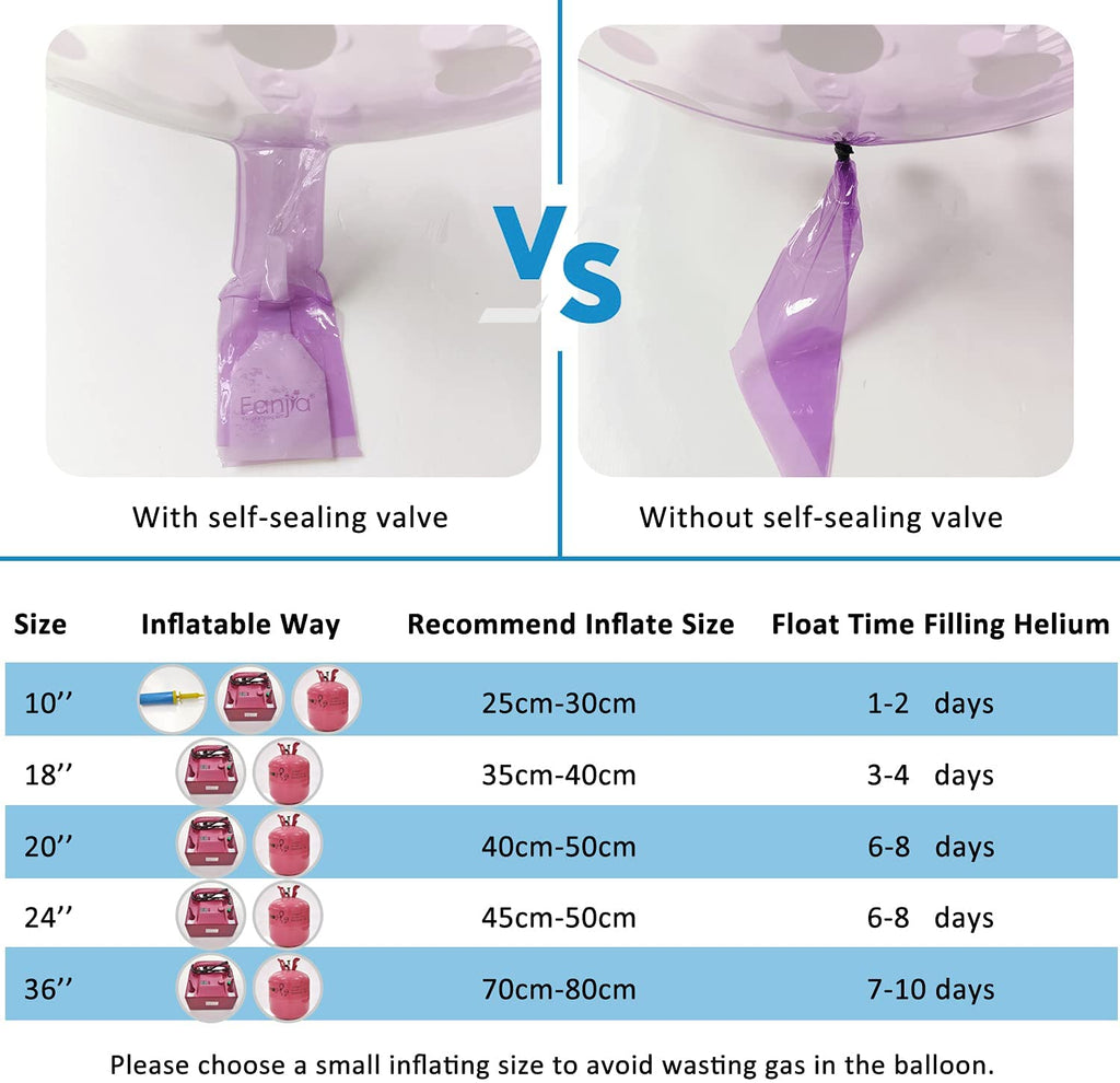 Confetti Pattern Bubble Balloons Self-Sealing 18" Self-sealing Bobo Balloons for Pink Birthday Party Bridal Shower Decoration Wedding Engagement Graduation Holiday Supplies