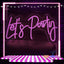 Let's Party 22x12 Inches Custom LED Neon Sign, Neon Sign LED, Neon Sign Letters,Led Neon Sign Wall Light for Home, Kids Room, Bar, Birthday Party, Christmas,Wedding Decor (Pink Let's Party)