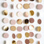 Glitter Champagne Gold Decorations Paper Circle Dots Garland Party Streamers Bunting Backdrop Hanging Decor