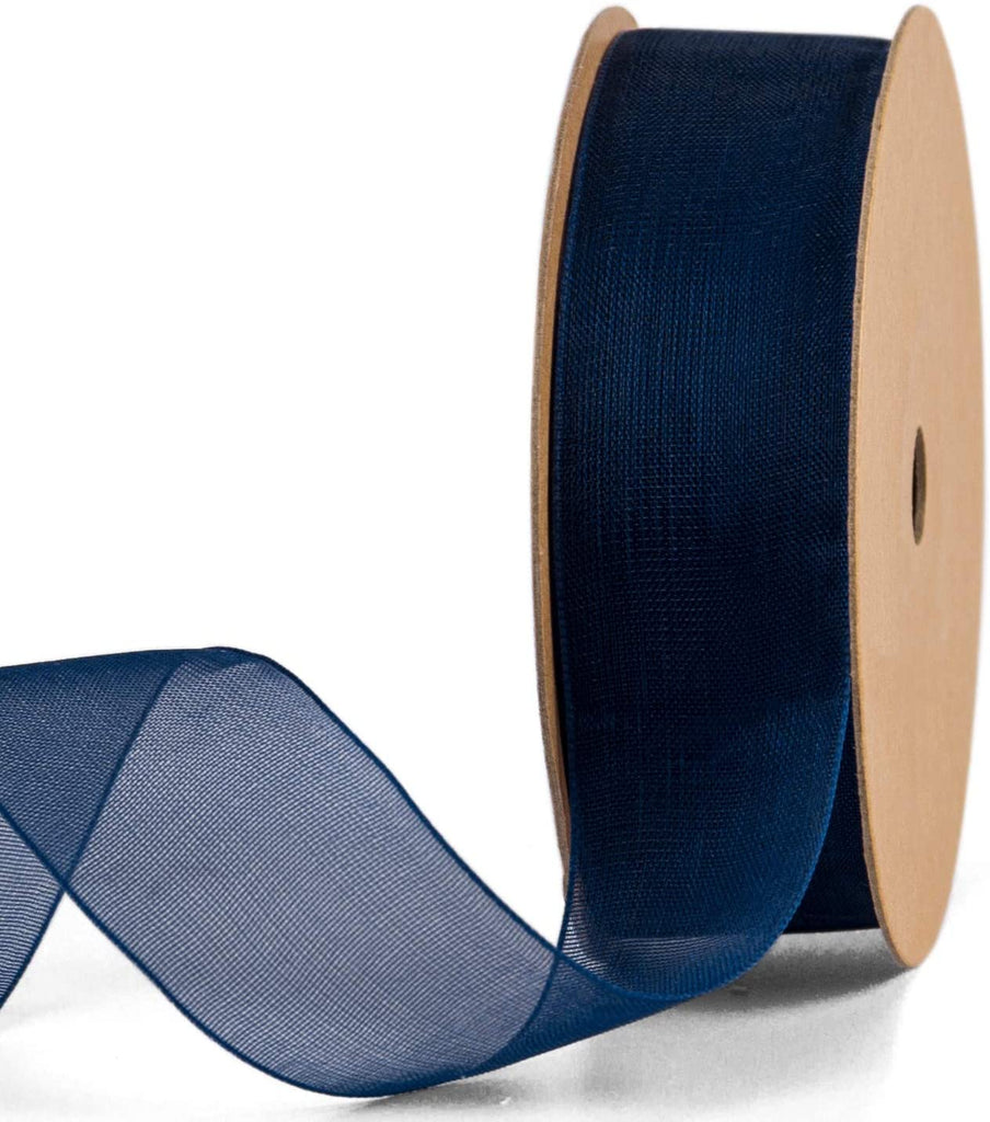 1 Inch Sheer Organza Ribbon - 25 Yards for Gift Wrapping, Bouquet Wrapping, Decoration, Craft - Rose