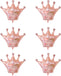 6 Pcs Jumbo 39.4 Inch Gold Crown Foil Balloons(Rose Gold)