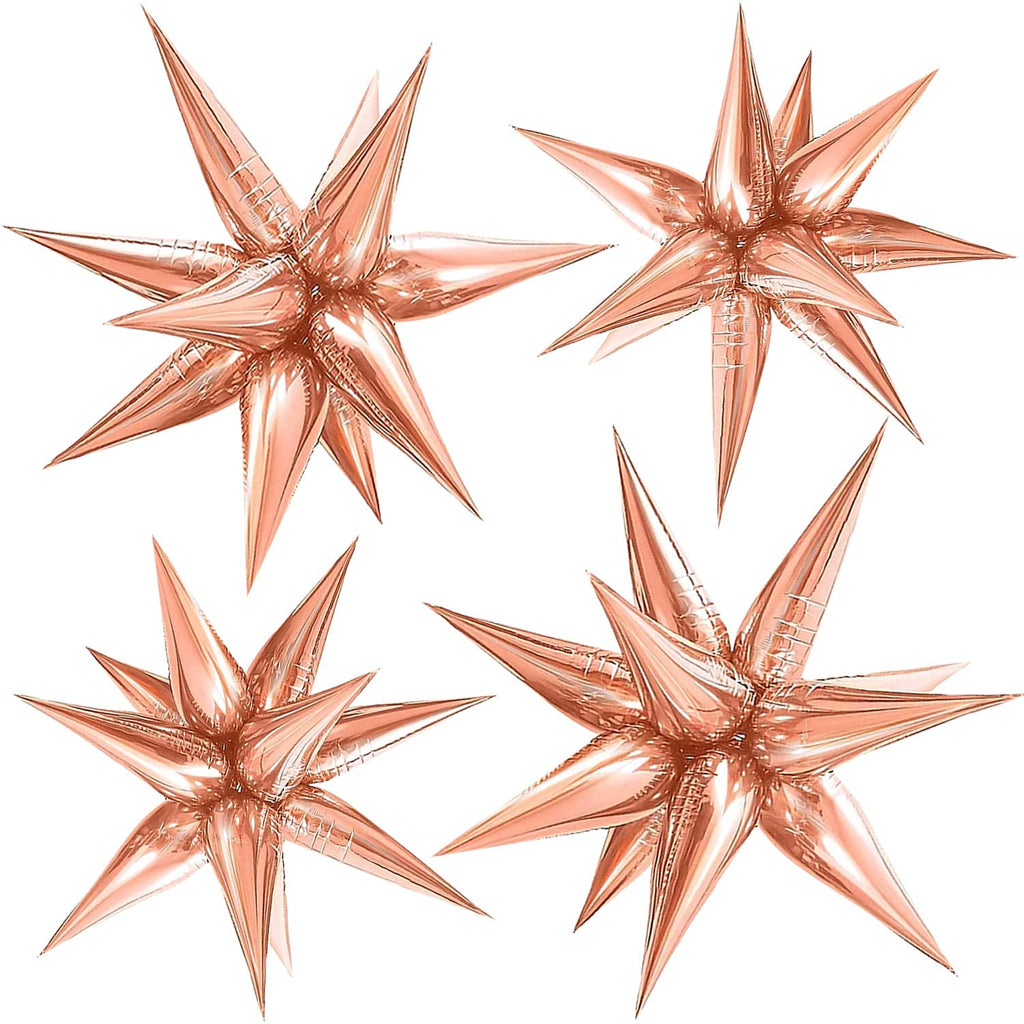 Golden Star Balloon Metal Star Aluminum Foil Cone Balloon(50 pieces)