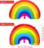 6 Pieces Rainbow Shape Foil Balloons, 38"