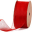1 Inch Sheer Organza Ribbon - 25 Yards for Gift Wrapping, Bouquet Wrapping, Decoration, Craft - Rose